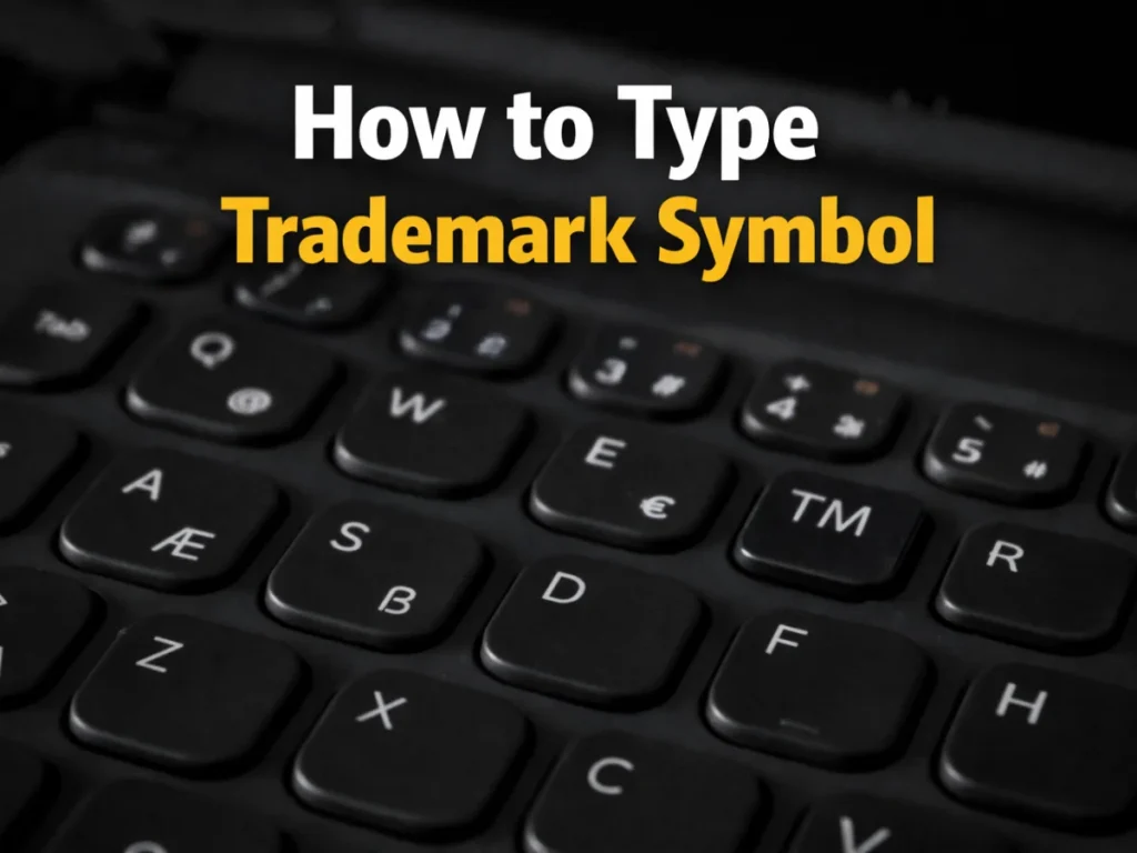 How to Type Trademark Symbol Fast